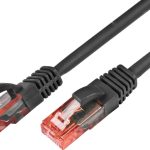 KABL UTP CAT6 Patch 0.50m Wirewin crna, LSZH 100% Bakar