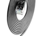 KABL UTP CAT6 Patch 0.15m SLIM Light okrugli , crna, 100% Bakar