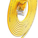 KABL UTP CAT6 Patch 0.50m SLIM Light okrugli , žuta, 100% Bakar