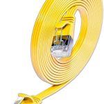 KABL U/FTP CAT6 Patch 0.75m SLIM ravni, žuta, 100% Bakar