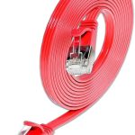 KABL U/FTP CAT6 Patch 3m SLIM ravni, crvena, 100% Bakar