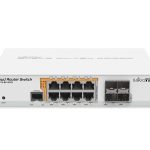 SWITCH MIKROTIK CRS112-8P-4S-IN 8x1 Gbps PoE/PoE+ 4xSFP Port