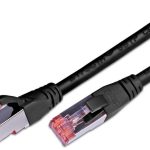 KABL S/FTP CAT6 Patch 0.25m Wirewin crna, LSZH 100% Bakar