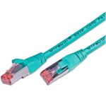 KABL S/FTP CAT6 Patch 0.25m Wirewin tirkizna, LSZH 100% Bakar