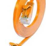 KABL UTP CAT6 Patch 0.15m SLIM ravni, narandžasta, 100% Bakar