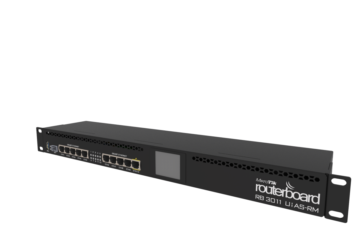 ROUTER MIKROTIK RB3011UiAS-RM 1GB 10xGbi LAN, SFP, PoE, USB3.0,  L5 - Image 2